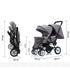 Children's  Stroller   Baby Front And Rear Sitting Plus-sized Four-wheel